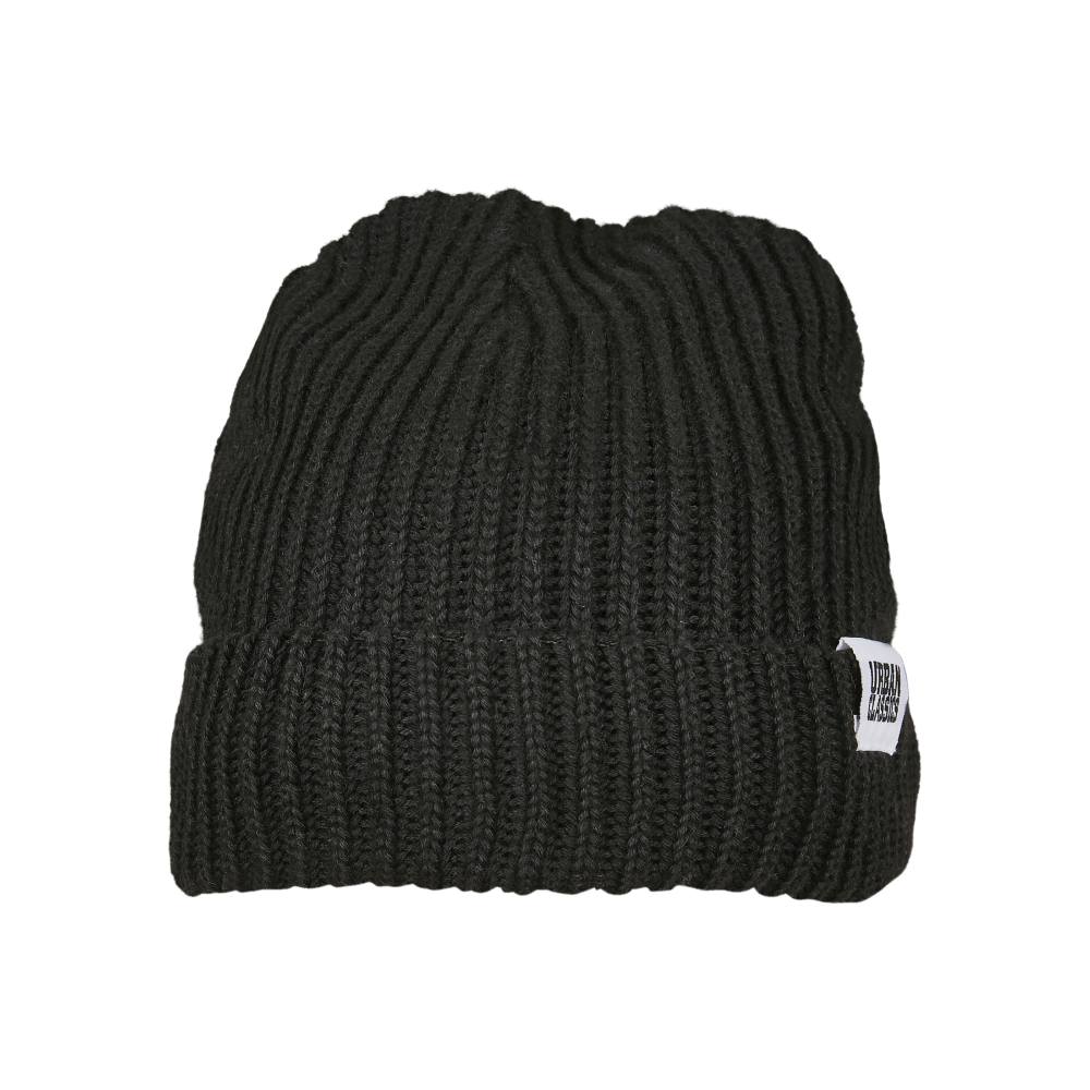 Urban Classics - Recycled Yarn Fisherman Beanie black one size Mütze Beanie - Schwarz